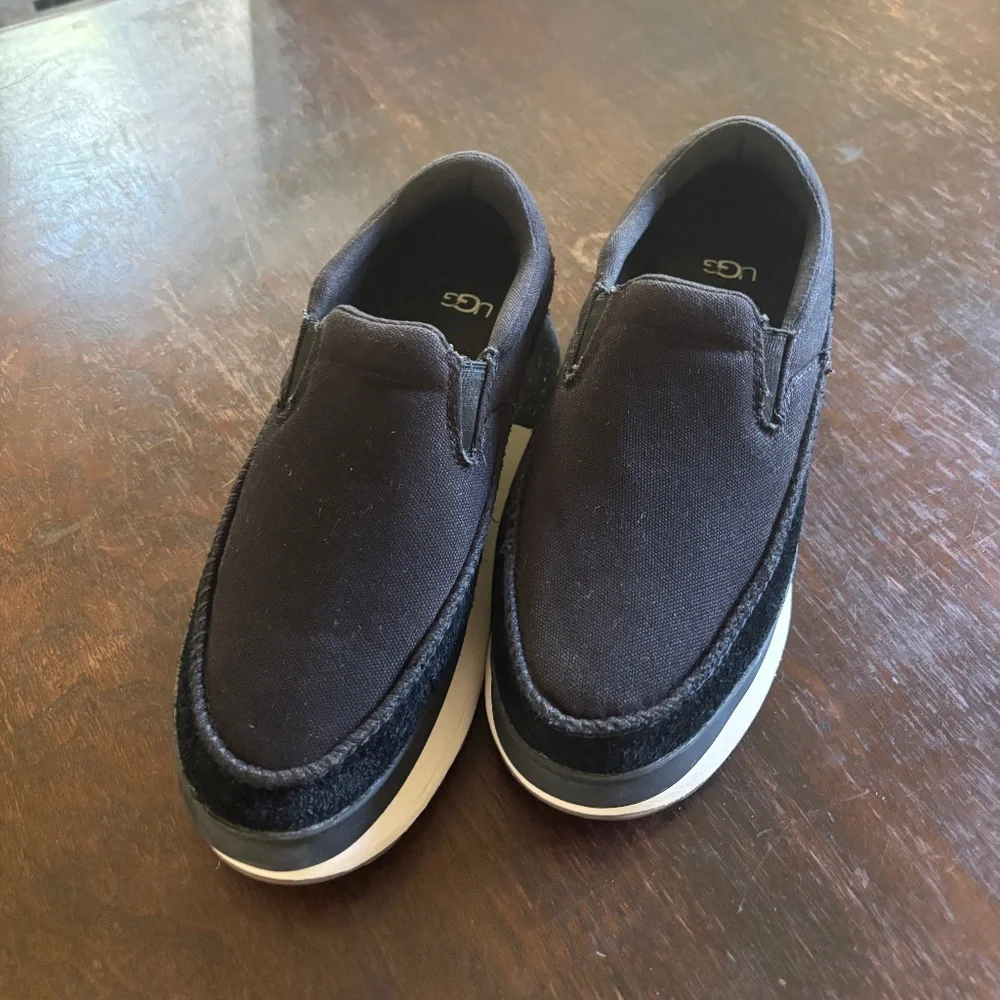 UGG MARIN SLIP ON PLATFORM SNEAKER BLACK SZ 9 - EUC - Picture 5 of 12